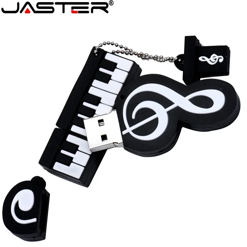 JASTER Music Model USB Flash Drive Guitar Pen Drive Violin Pendrive Cello Memory Stick Beth U Disk Free Key Chain 16GB 32GB 64GB
