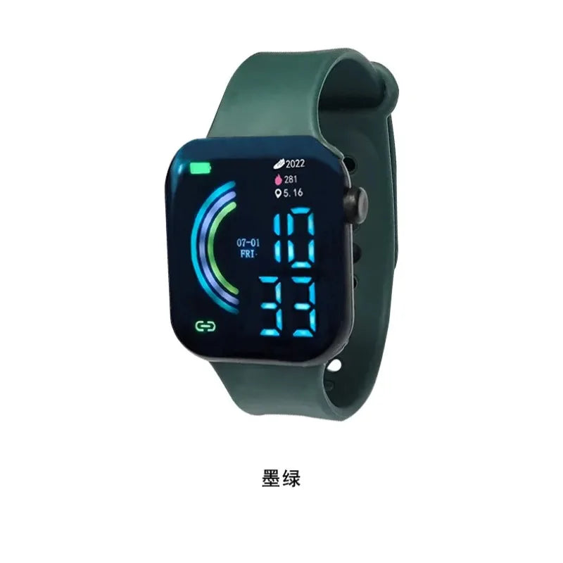 Child Watch Ultra Light LED Digital Watch for Kids Boy Girl Sports Silicone Wristband Electronic Clock Relogio Infantil