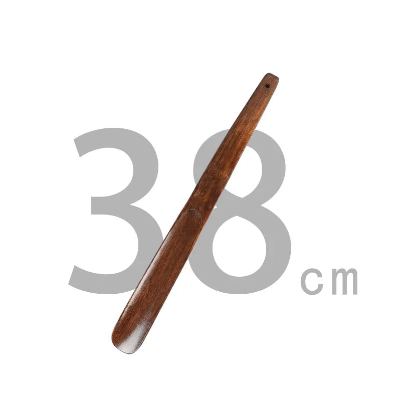 Professional Shoe Spoon Home Tools Durable Professional Wooden Shoe Horn Flexible Wood Long Handle Shoehorn Useful Shoe Lifter