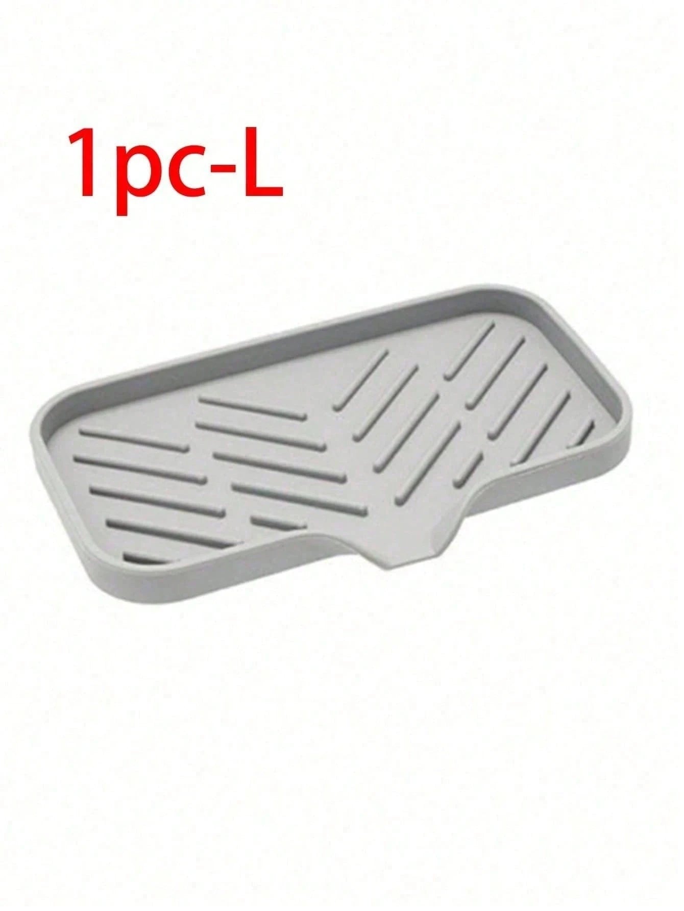 1/2Pcs Silicone Sink Storage Tray, Drain Design Sponge Soap Holder