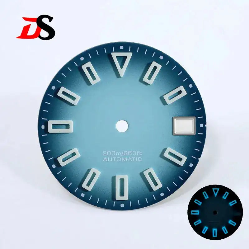 NH35 Dial Matte Dial Hollow Index 28.5mm BGW9 C3 Lume for NH35/NH34 Movement Custom Logo Watch Accessories