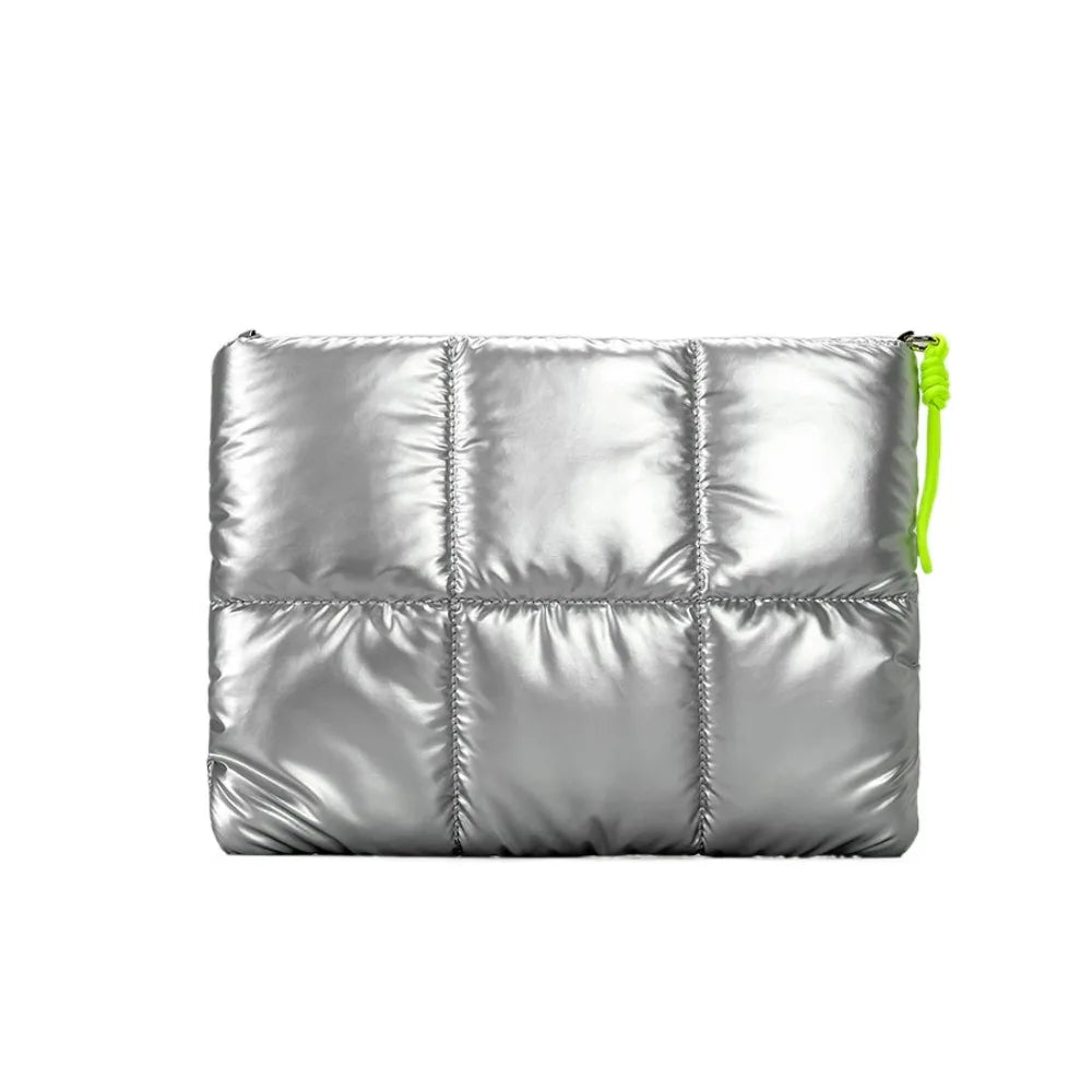 Trendy Puffy Cotton Laptop Bag Waterproof 14 Inch Laptop Sleeve Shockproof Soft Notebook Carrying Case for MacBook/Lenovo/Huawei