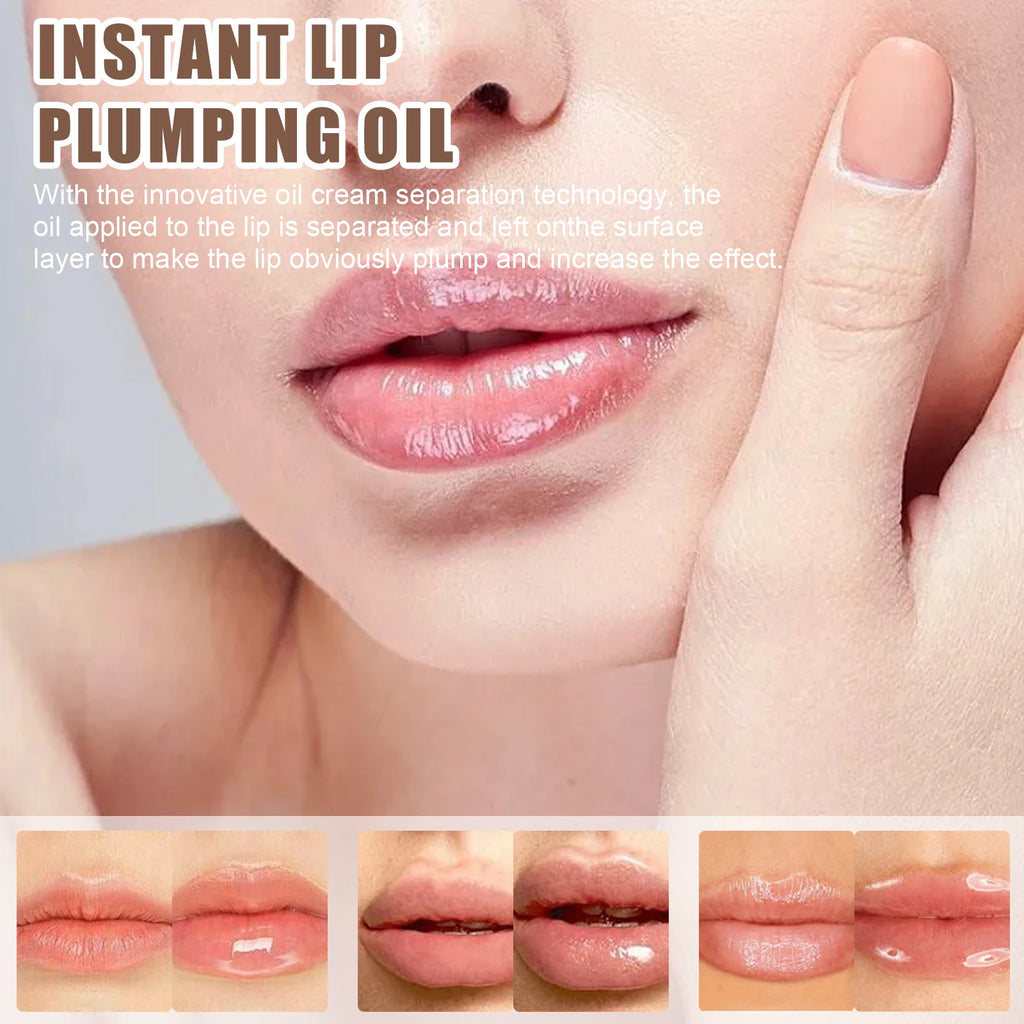 Instant Volumising Lip Plumper Oil Lip Enhancer Lip Gloss Plumping Serum Moisturizing Anti-Wrinkle Lipstick Sexy Lip Care Makeup