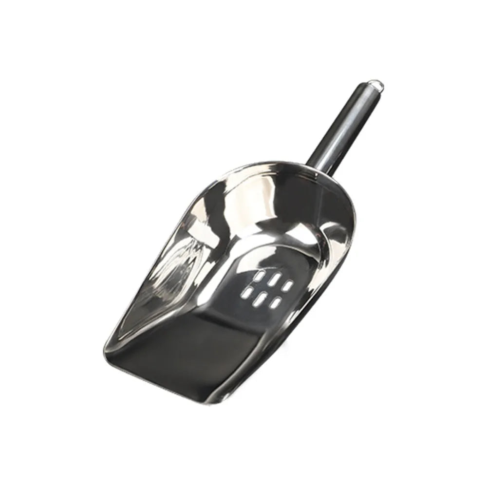 High Quality Stainless Steel Ice Scoops Kitchen Gadget Durable Bar Ice Scoop Easy to Clean Smooth Ice Shovel for Grain
