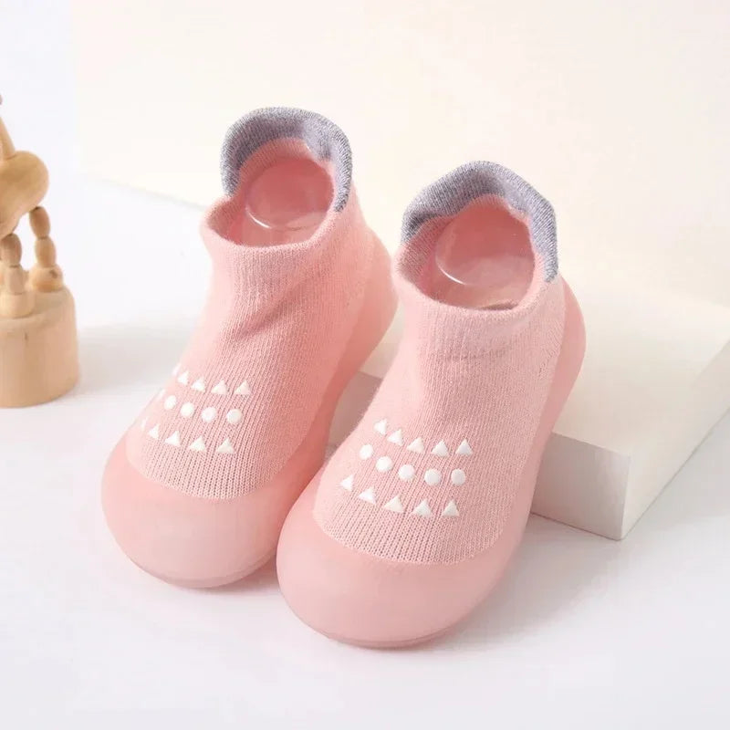 Summer New Combed Cotton Anti slip and Breathable Children's Soft Sole Shoes Baby Walking Shoes Mesh Faced Baby Floor Socks