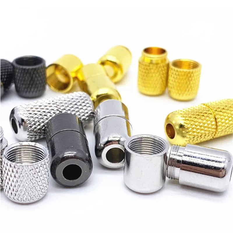 1Pair Elastic Laces Clasps Metal Capsule Lock Buckles Tip Ends Lazy Shoelace No Tie Shoelaces Tieless Accessries