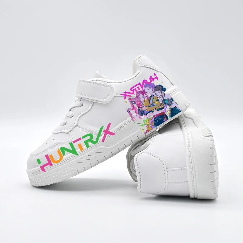 Children's Student Fashion Casual Shoes Kids New Design KPOP White Sport Shoes Boys Girls Anti-slip Outdoor Breathable Sneakers