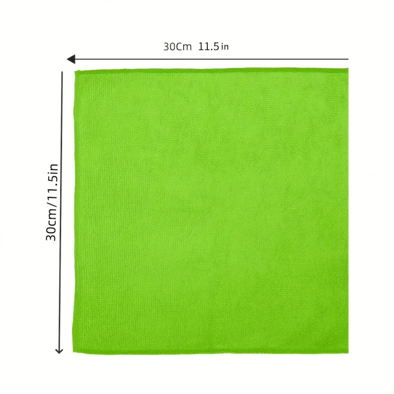 Microfiber Cleaning Cloths - Polyester, multi-surface streak-free. For outdoor, bathroom, kitchen, patio. Super absorbent, versa
