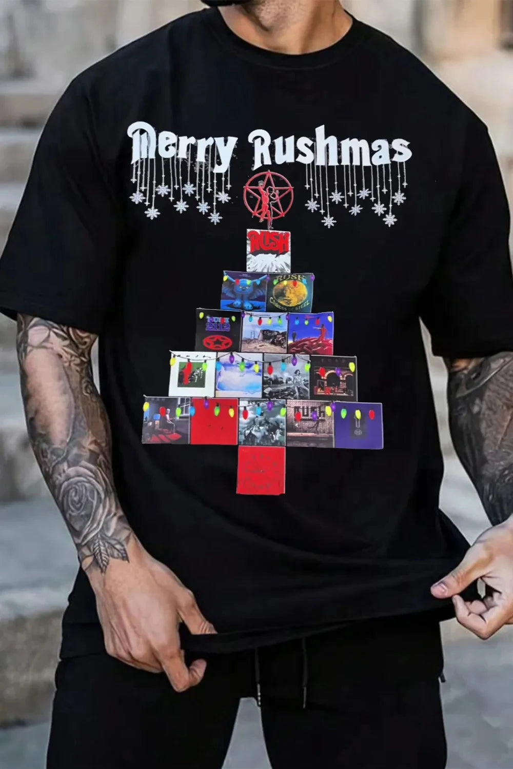 2026 Rush  Band TShirt Mens Womens Cotton Tees Summer Casual Short Sleeve Round Neck Clothing Loose Top Trend Unisex Tee