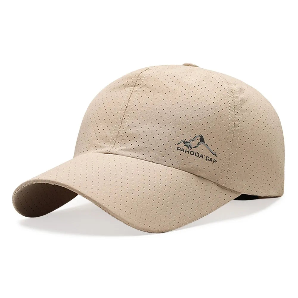 Casual Quick Dry Summer Baseball Cap Breathable UV Protection Sun Hats Adjustable Sports Cap Men Women