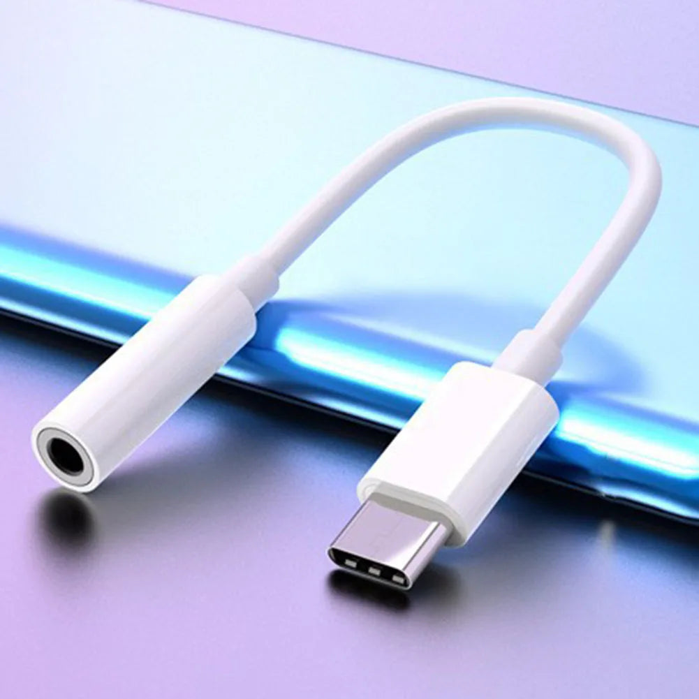 Type C Headset Adapter Portable Type-C To 3.5mm Aux Adapter Earphone Cable Converter for Smart Phone Accessories