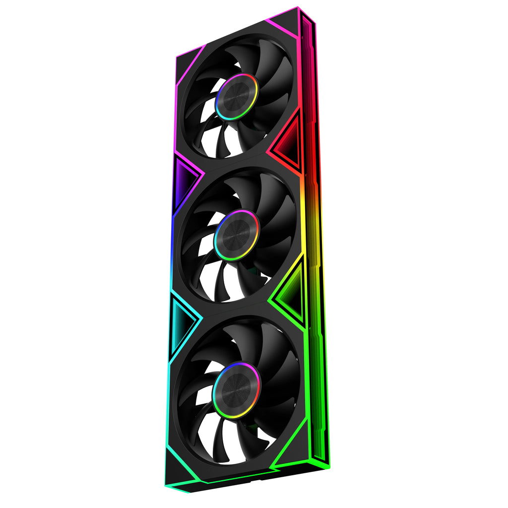ICE Whale WZ-120/240/360 PC Case Fan ARGB Motherboard Sync Combination Structure Cold Exhaust Cooling Fan Ventilador
