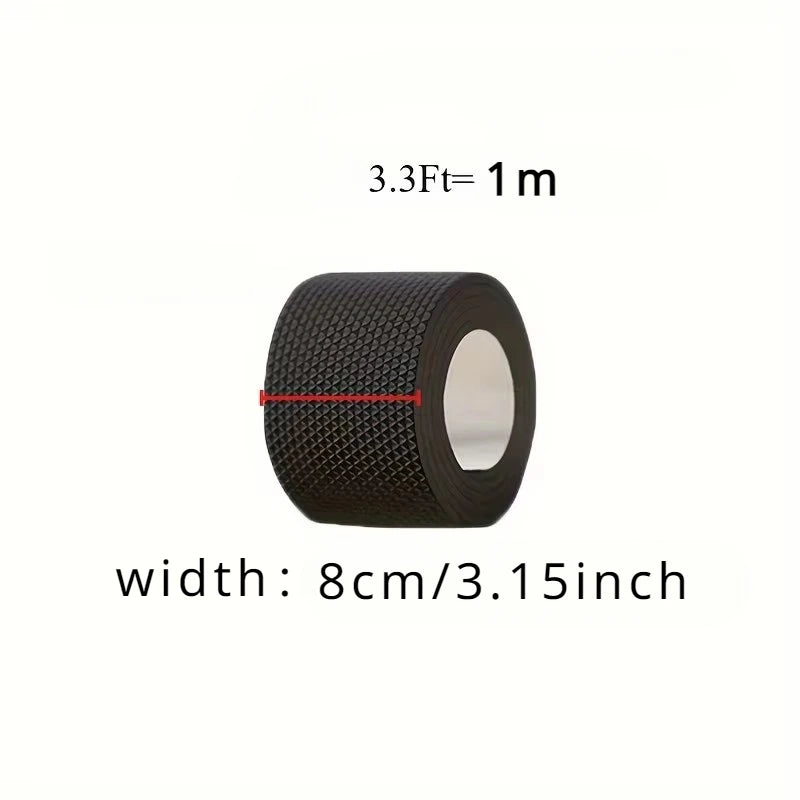 Self adhesive sole repair tape - anti slip, noise reducing protective film for high heels, sports shoes, and sandals