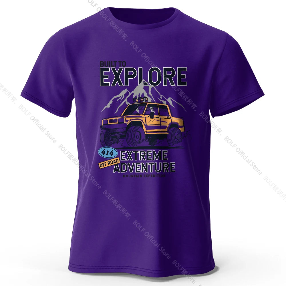 Vintage Rally Crest Printed Unisex Men Women T-Shirt Tees Tops 100% Cotton Weatherproof Patina Graphic Adventurer Gear