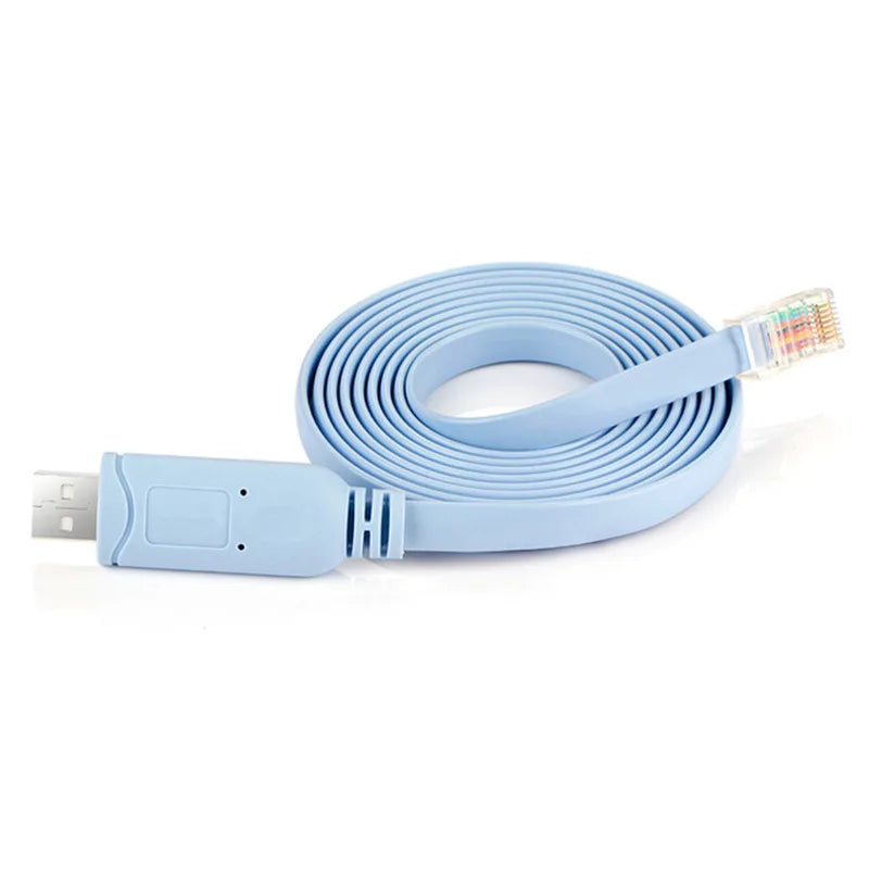 Premium Quality Console Cable with USB to RJ45 Interface FTDI FT232RL for Cisco and Huawei Switches and Routers