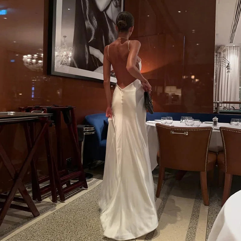 Sexy Women's Sequined Flower Long Orange Sling Dress Deep V Neck Sleeveless Backless Dresses 2026 Summer Holiday Party Robes New