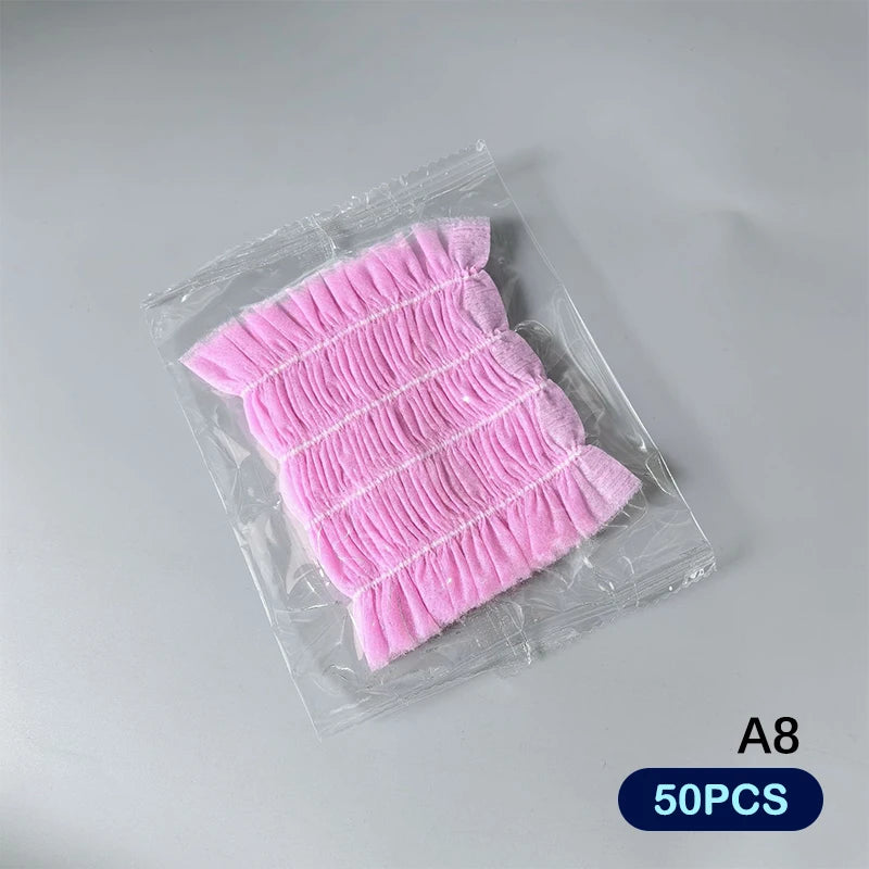 20/50/100pcs Disposable Spa Headbands Soft Non- Elastic Facial Hair Bands For Sauna, Facial Cleansing, Skincare & Makeup