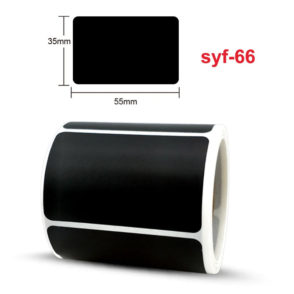 120Pcs/Roll 3 Styles Removable Blackboard Stickers With Erasable Pen Waterproof Chalkboard Labels 1.4*2.2in for Home & Kitchen