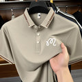 Designer Men's New Seamless Exquisite Print Polo Shirt Cool Short Sleeved Fashion Solid Color T-shirt Business Casual Men's Wear