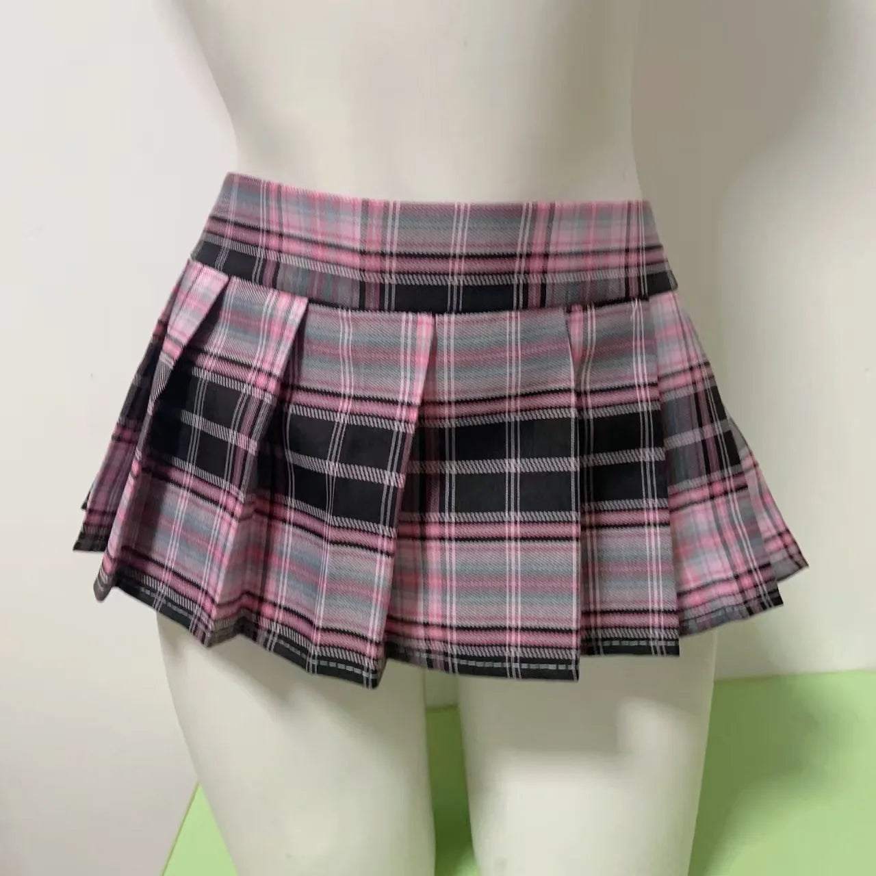 Summer Mini skirts for woman vintage korean fashion plaid skirts for women y2k skirts pleated red plaid skirts preppy style