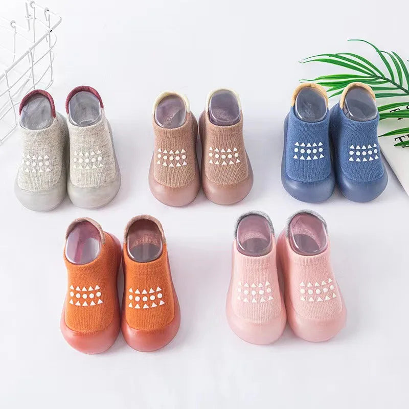 Summer New Combed Cotton Anti slip and Breathable Children's Soft Sole Shoes Baby Walking Shoes Mesh Faced Baby Floor Socks
