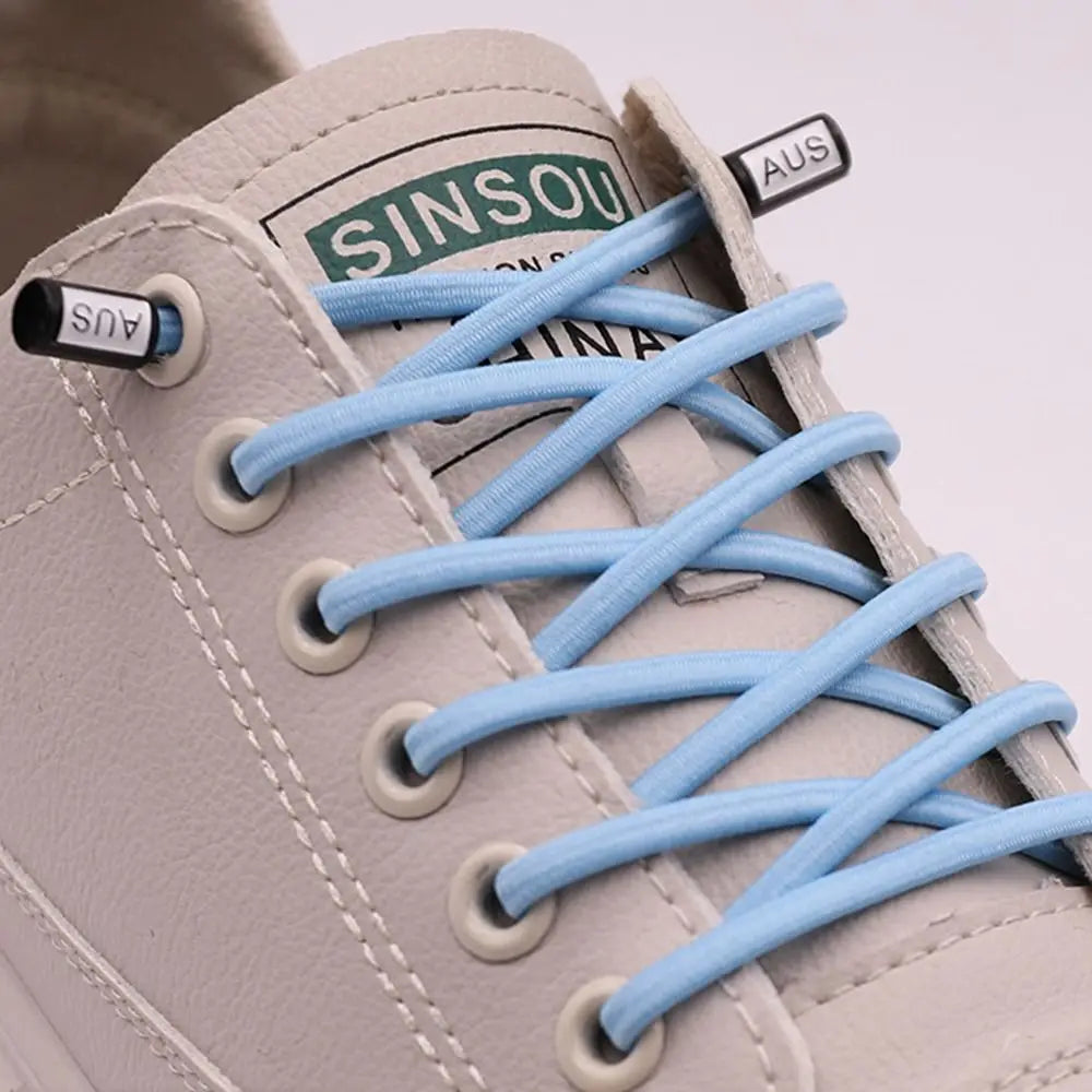1 pair Shoelaces No Tie Shoelaces Multicolors Elastic Lace Shoelace Creative Lazy Silicone Laces Rubber Shoelace Buckle