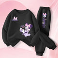 Children's Spring Autumn Long Sleeve Clothing Girls Pullover Long Pant Two Piece Sets Cartoon Printed Kids 2pcs Sets Tracksuit