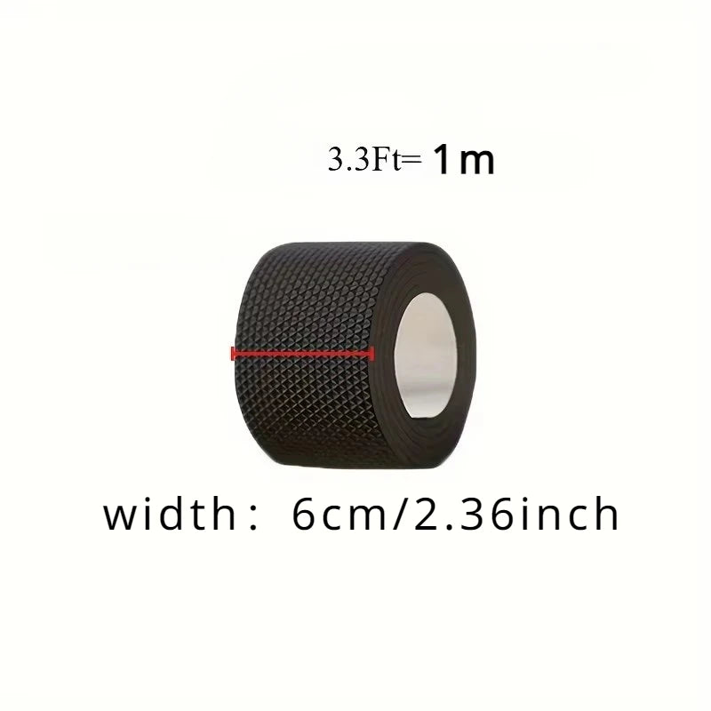 Self adhesive sole repair tape - anti slip, noise reducing protective film for high heels, sports shoes, and sandals