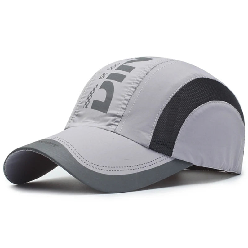 New Summer Hat Quick-Drying Cap Fashion Spring Baseball Cap Outdoor Sports Cap Breathable Mesh Hat Visor Hat Mens Cap