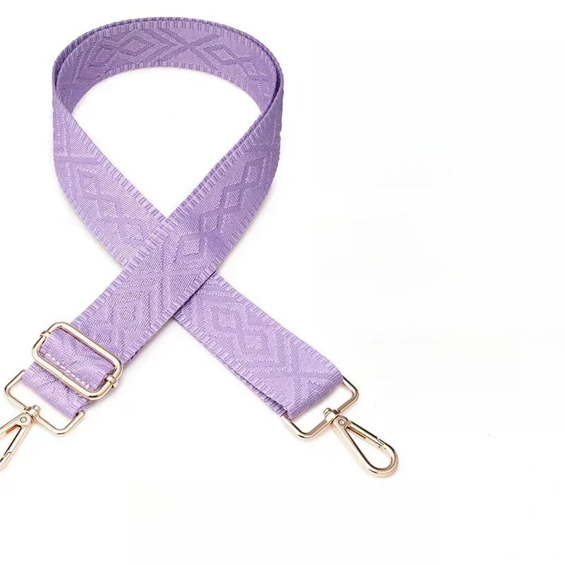 3.8cm Wide Jacquard Bag Strap Adjustable Replacement Crossbody Shoulder Strap for Handbags