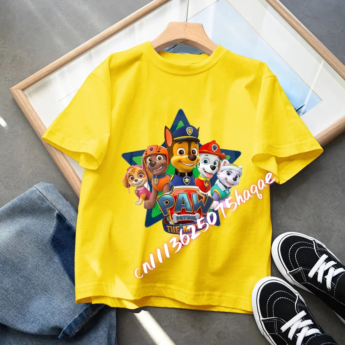 Summer PAW Patrol Children T-Shirts Cartoon Chase Skye Short Sleeves Top Tees Fashion Anime Girls Boys Shirts Kids Clothes Gift