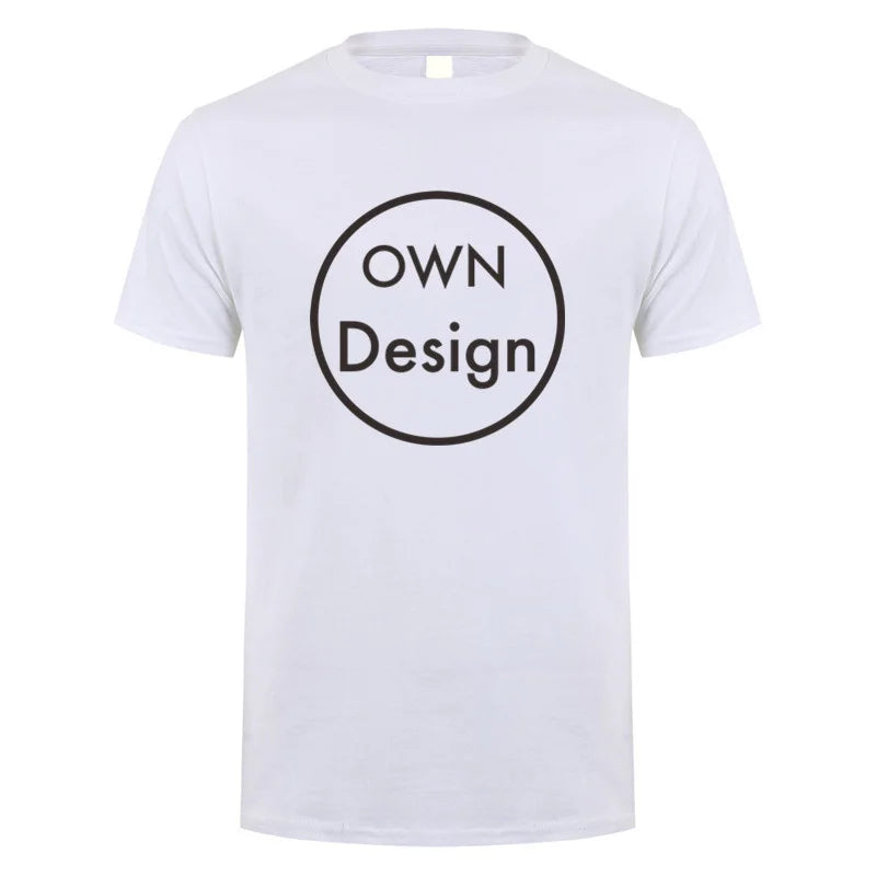 Custom T Shirt Make Your Design Logo Text T-shirt Men Women Customized Print Original Design Gifts Tshirt Streetwear Clothing
