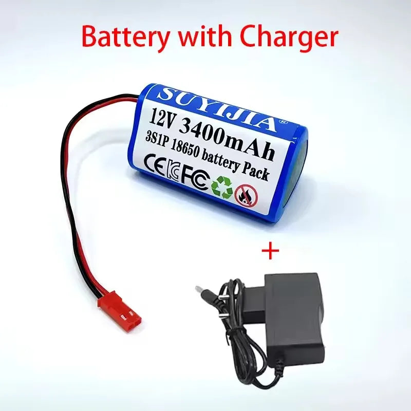 New Original 12V 3S1P Battery 6800mAh 12.6v 11.1v 18650 Lithium-ion Battery Pack Rechargeable Battery for CCTV Camera Fascia Gun