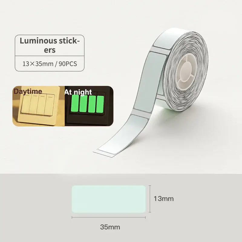 Niimbot Transparent Label Self-Adhesive Round Sticker White Paper For Niimbot D11 D110 Mini Portable Thermal Printer Tag Maker
