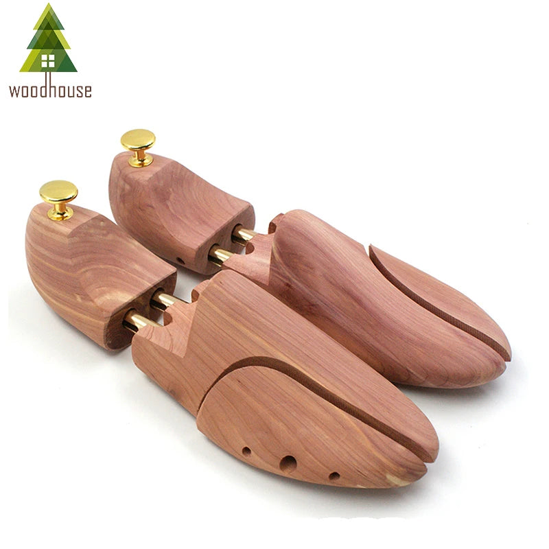 Men's and Women's Twin Tube Adjustable Red Cedar Shoe Tree Wood Shoe Tree