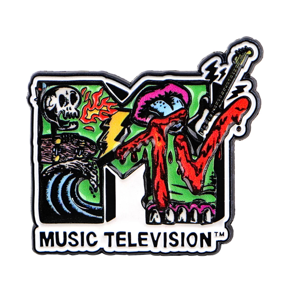 Vintage 1985 Brooch Creative Tape Enamel Pins Music TV Lapel Pin For Backpack Clothing Accessories Metal Badge Jewelry Gift