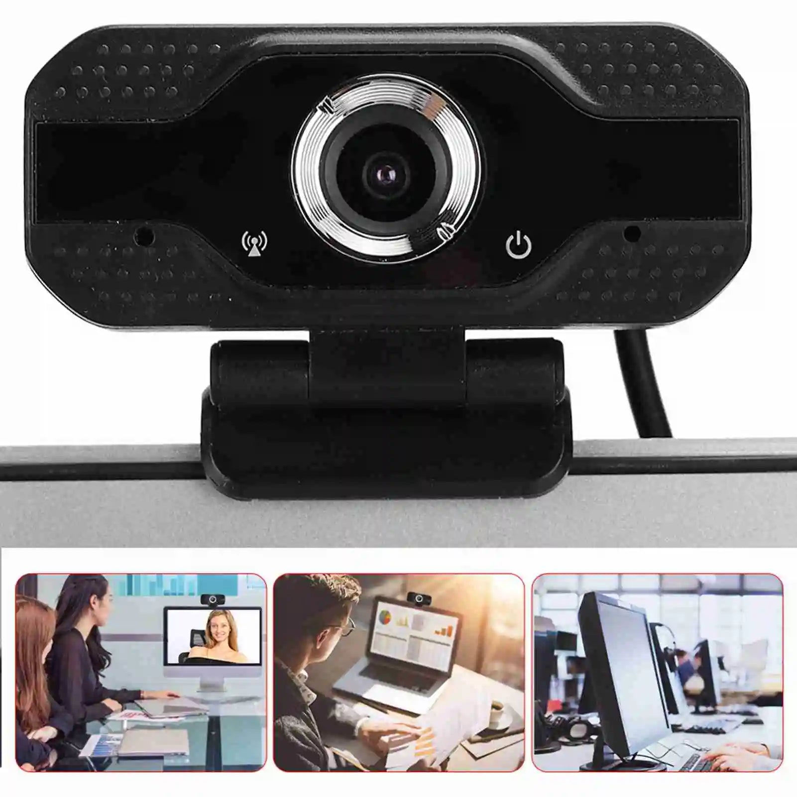 2026Webcam with Microphone, USB Computer Camera for  Online Class Video Calls, Zoom, Teams, Streaming