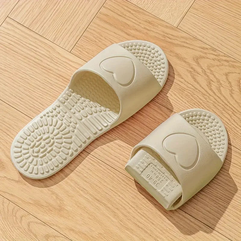 EVA Soft Foldable Slippers for Women Portable Travel Indoor Bathroom Massage Sandals Unisex Quick Dry Non Slip Flat Home Slides