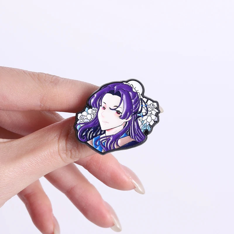 Maomao Light Novel Brooch Enamel Pins  Cute Japanese Anime Cartoon Character Brooches Lapel Badge Jewelry Gift for Fans Friends
