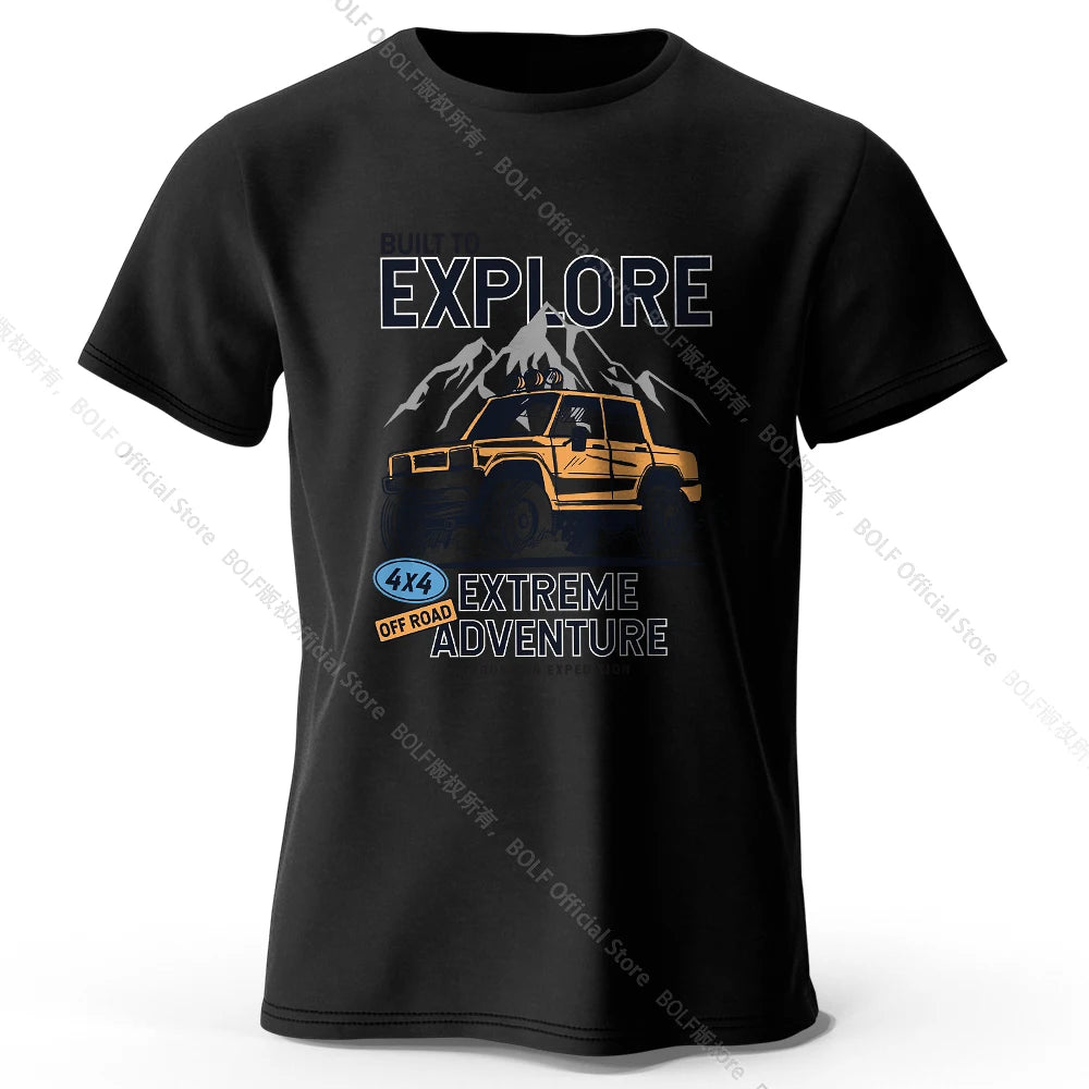 Vintage Rally Crest Printed Unisex Men Women T-Shirt Tees Tops 100% Cotton Weatherproof Patina Graphic Adventurer Gear