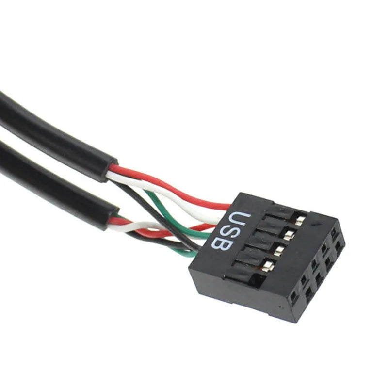 Motherboard USB 2.0 9Pin Female Interface Header Splitter 1 To 2/4 Extension Cable Adapter 9-Pin PC Computer USB HUB Connectors