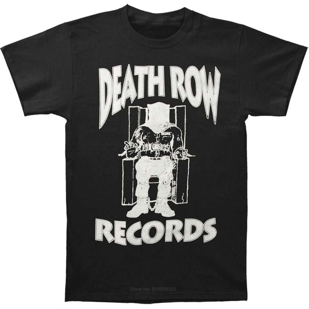 Funny T Shirt Men Novelty Tshirt Death Row Records White Logo T-Shirt cotton tshirt men summer fashion t-shirt euro size