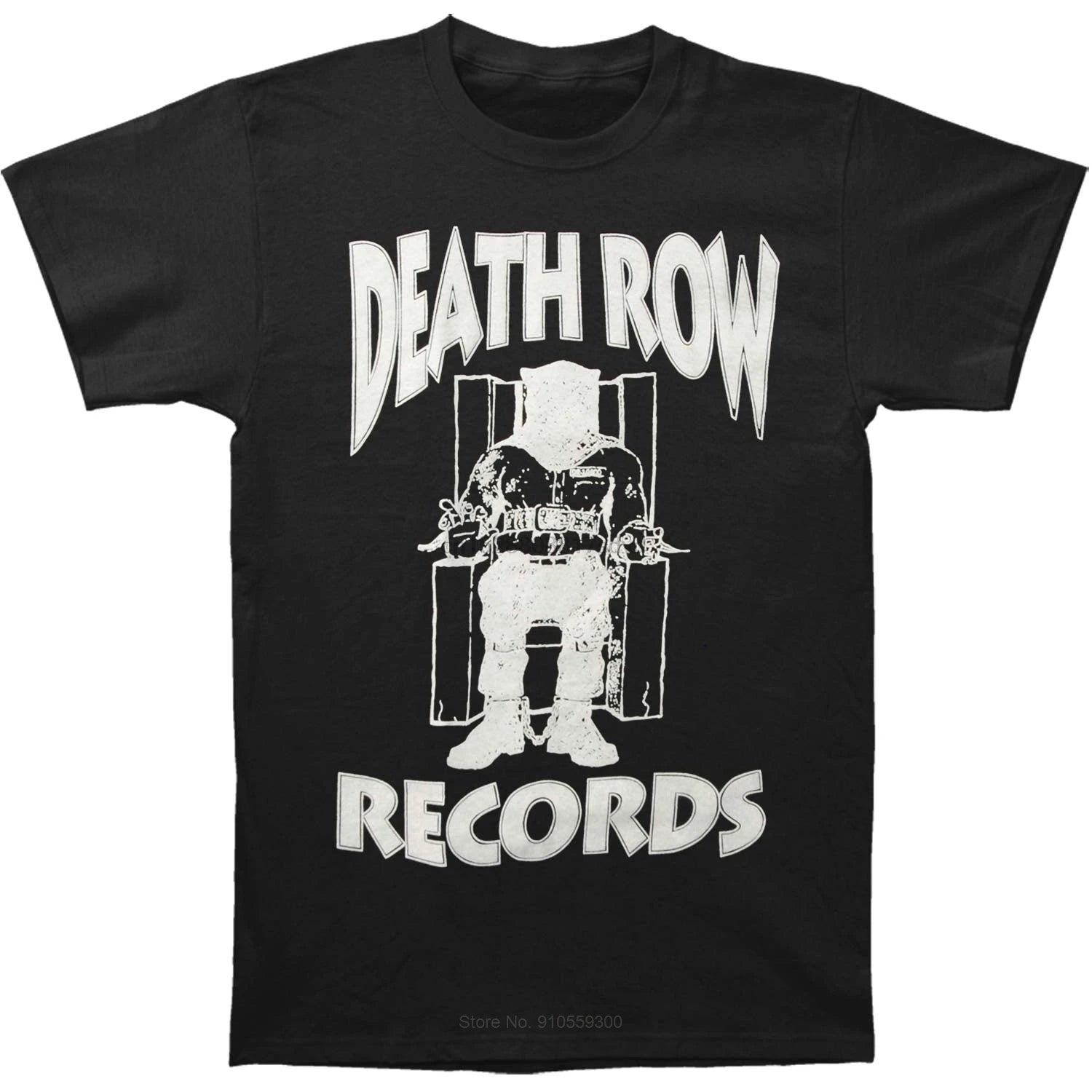 Funny T Shirt Men Novelty Tshirt Death Row Records White Logo T-Shirt cotton tshirt men summer fashion t-shirt euro size