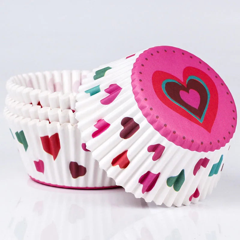 100Pcs/pack Cake Muffin Cupcake Paper Cups Cake Box Cupcake Liner Kitchen Baking Accessories Cake Mold Decorating Tools