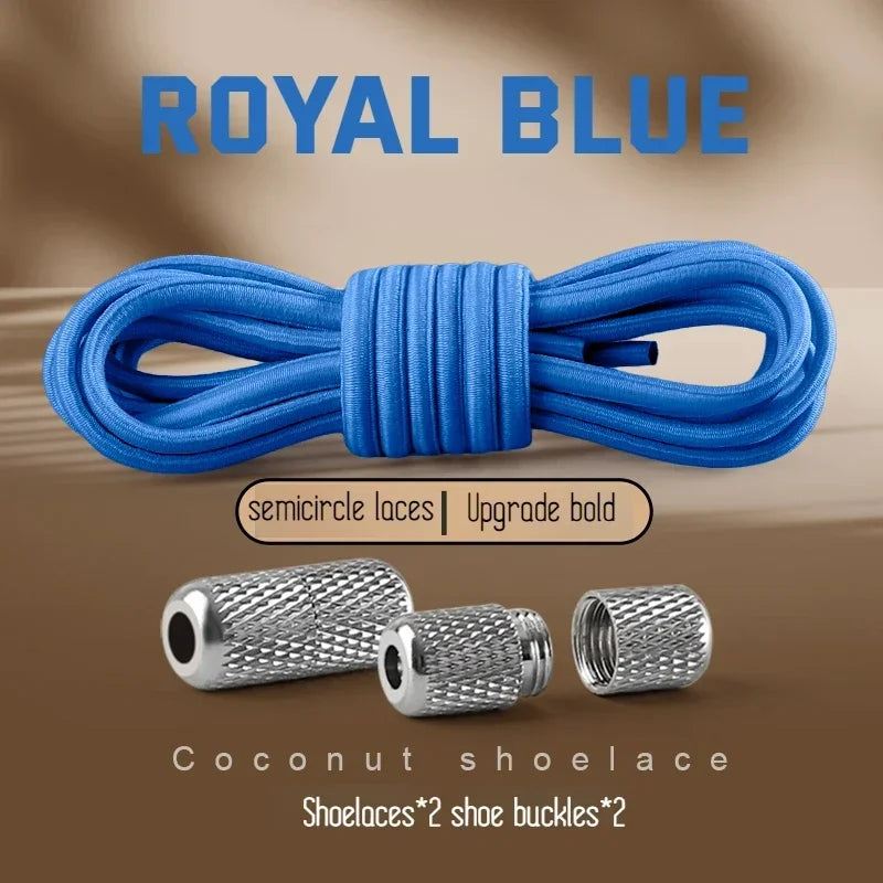 New Elastic Laces Sneakers Tennis Round Shoe laces Without ties Kids Adult Rubber Bands No Tie Shoelace Shoe Accessories