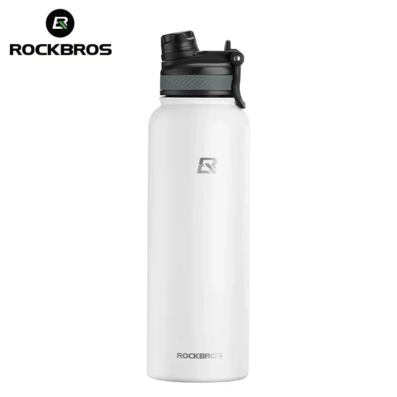 ROCKBROS Thermal Water Bottle Sports Water Bottle Non Slip Stainless Steel Cold And Hot Thermo Cup Cycling Hiking Equip