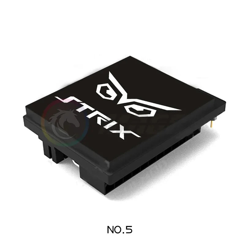 DIY Customizable ATX 24 Pin to 90 Degree Power Plug Supply Cable,Motherboard Connectors Modular Mounting