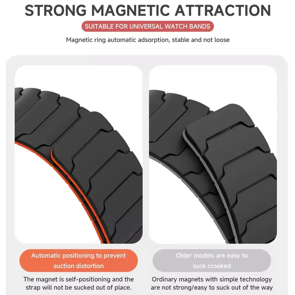 20/22mm Magnetic Band For Xiaomi Watch 2 Pro/Color 2/Mi Watch S1 S4 Sport Strap For Amazfit Bip 6 5/BALANCE 2 Silicone Bracelet