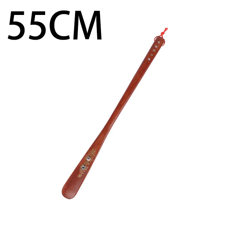 Professional Shoe Spoon Home Tools Durable Professional Wooden Shoe Horn Flexible Wood Long Handle Shoehorn Useful Shoe Lifter