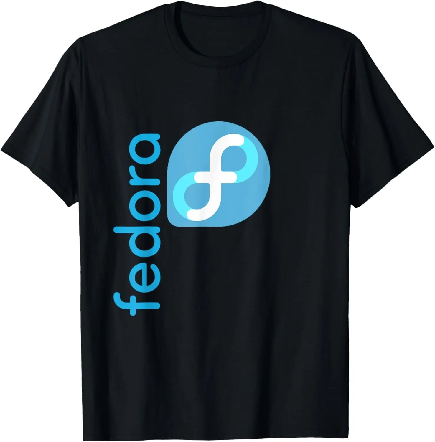 Linux Fedora T-Shirt White Tagline & Logo Open Source Os Tee T-Shirt Unisex Summer Streetwear Tops Mens Clothing Ropa Hombre